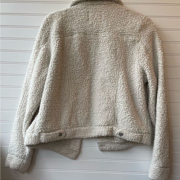 Mudd Sherpa Cream Large Juniors Jacket - Picture 5 of 6